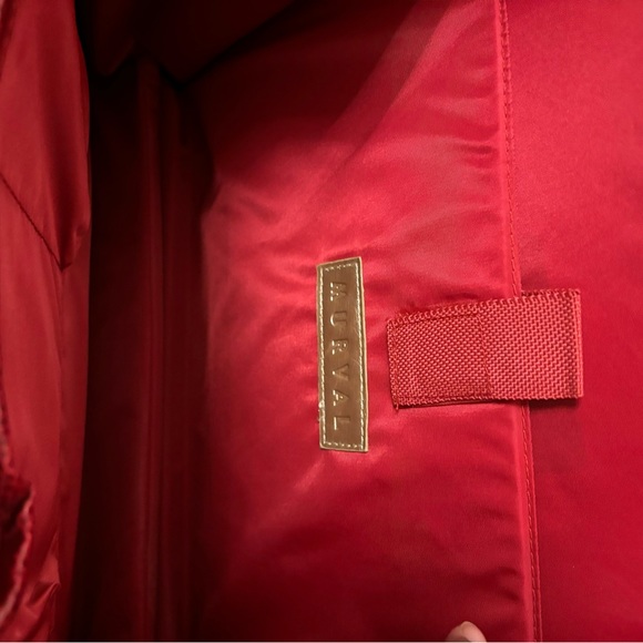 Red/black large handle handbag - Picture 4 of 4